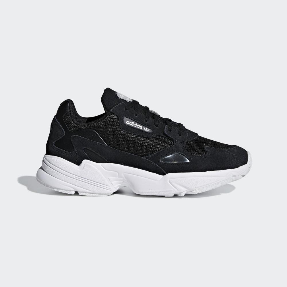 Adidas Falcon Hrvatska - Ženske Originals - Crne/Bijele (HCFWRO538)